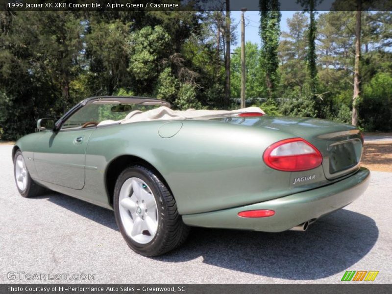 Alpine Green / Cashmere 1999 Jaguar XK XK8 Convertible