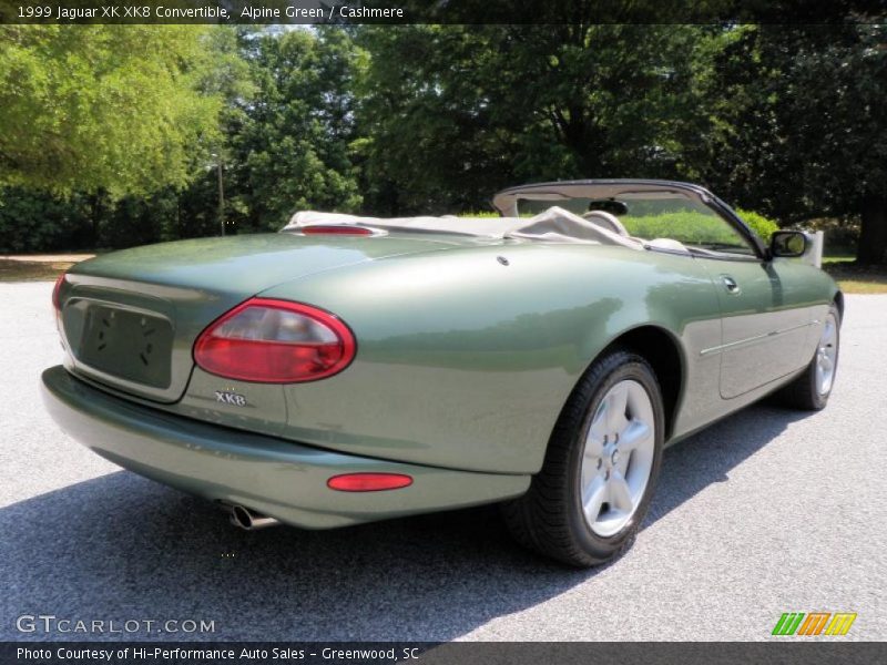 Alpine Green / Cashmere 1999 Jaguar XK XK8 Convertible