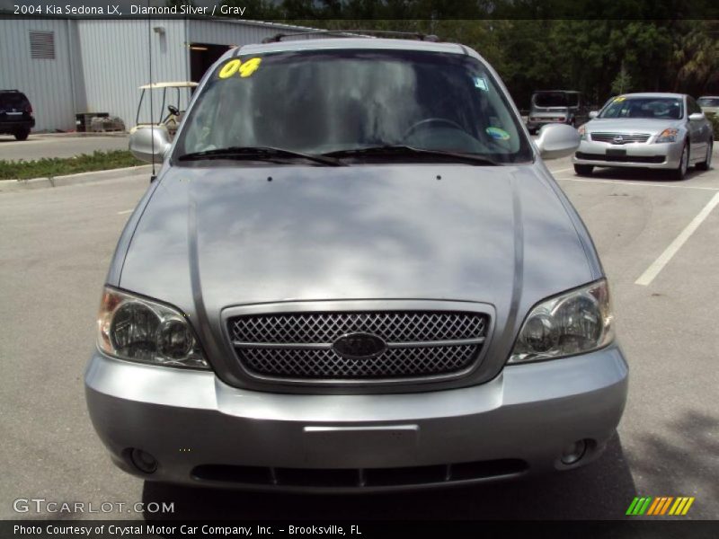 Diamond Silver / Gray 2004 Kia Sedona LX