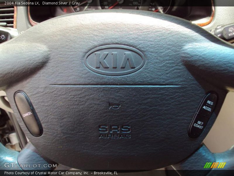 Diamond Silver / Gray 2004 Kia Sedona LX