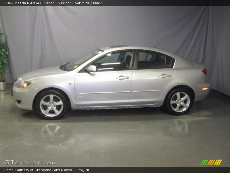 Sunlight Silver Mica / Black 2004 Mazda MAZDA3 i Sedan