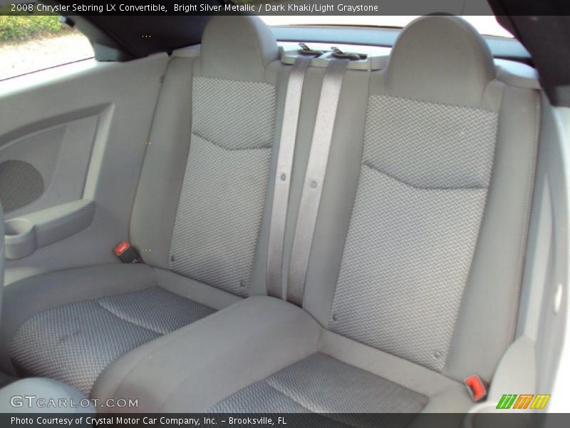 Bright Silver Metallic / Dark Khaki/Light Graystone 2008 Chrysler Sebring LX Convertible