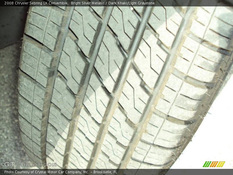 Bright Silver Metallic / Dark Khaki/Light Graystone 2008 Chrysler Sebring LX Convertible