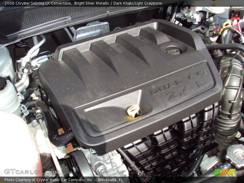 Bright Silver Metallic / Dark Khaki/Light Graystone 2008 Chrysler Sebring LX Convertible