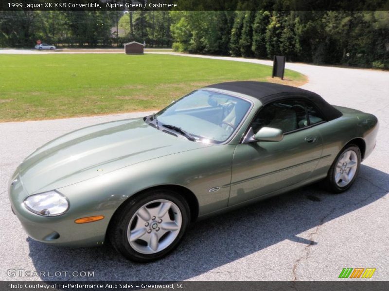 Alpine Green / Cashmere 1999 Jaguar XK XK8 Convertible