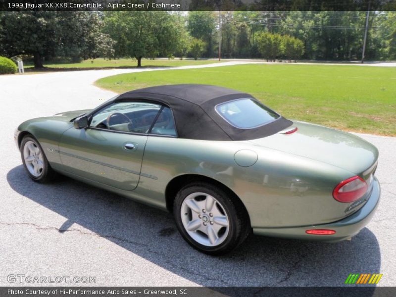Alpine Green / Cashmere 1999 Jaguar XK XK8 Convertible