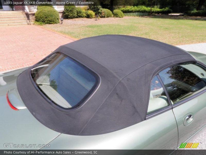 Alpine Green / Cashmere 1999 Jaguar XK XK8 Convertible
