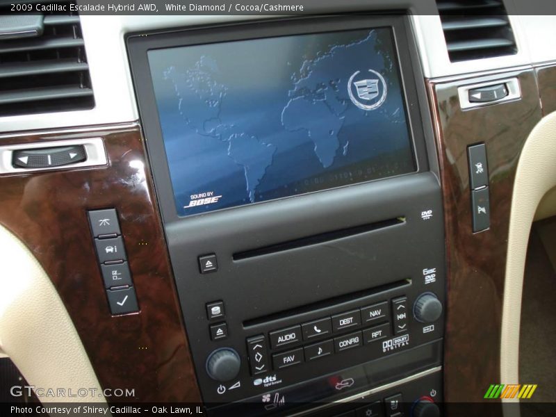 White Diamond / Cocoa/Cashmere 2009 Cadillac Escalade Hybrid AWD