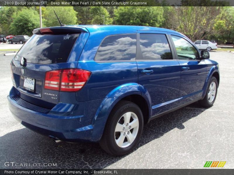 Deep Water Blue Pearl / Dark Slate Gray/Light Graystone 2009 Dodge Journey SXT