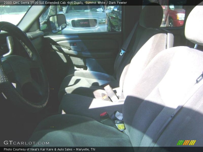 Summit White / Dark Pewter 2003 GMC Sierra 3500 SLE Extended Cab 4x4 Dually