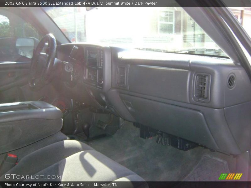 Summit White / Dark Pewter 2003 GMC Sierra 3500 SLE Extended Cab 4x4 Dually