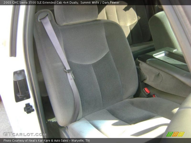Summit White / Dark Pewter 2003 GMC Sierra 3500 SLE Extended Cab 4x4 Dually