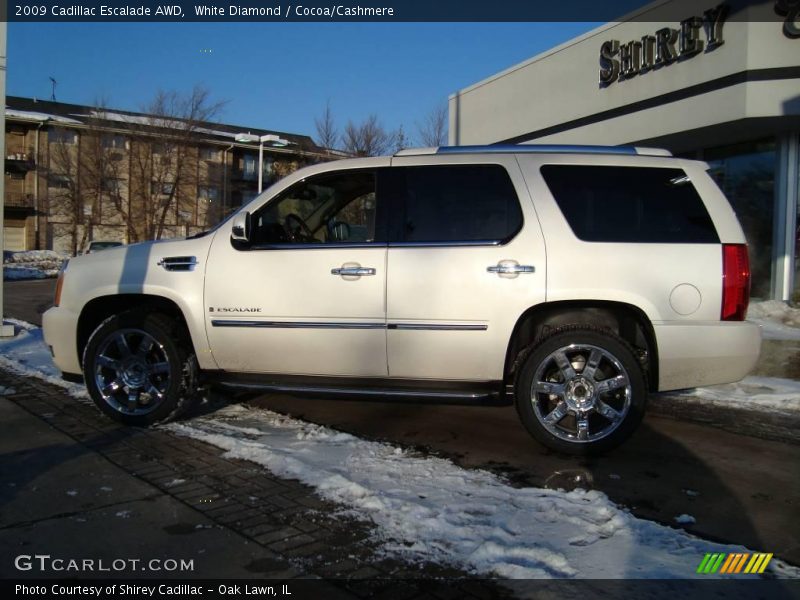 White Diamond / Cocoa/Cashmere 2009 Cadillac Escalade AWD