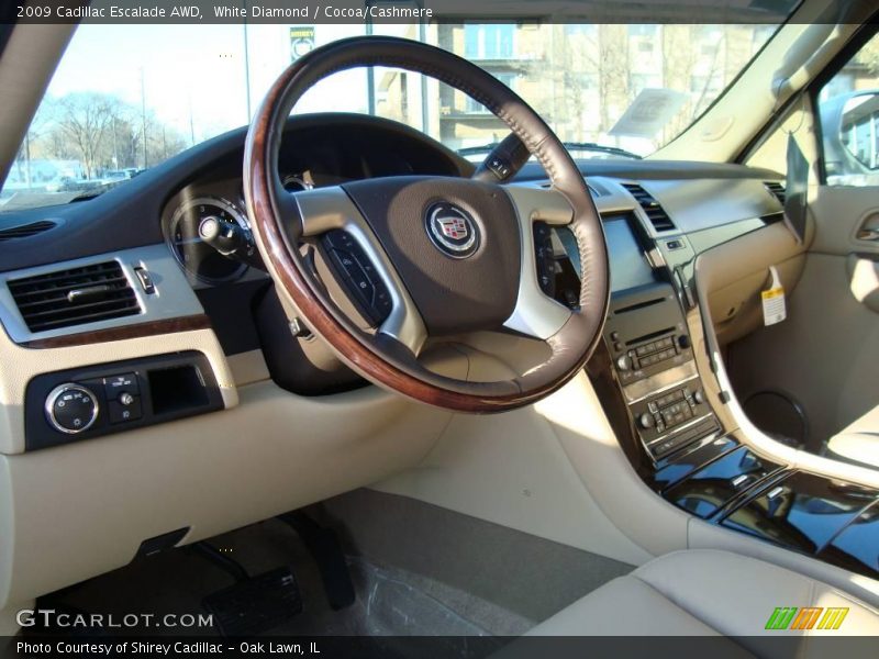 White Diamond / Cocoa/Cashmere 2009 Cadillac Escalade AWD