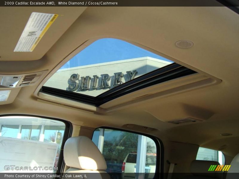White Diamond / Cocoa/Cashmere 2009 Cadillac Escalade AWD