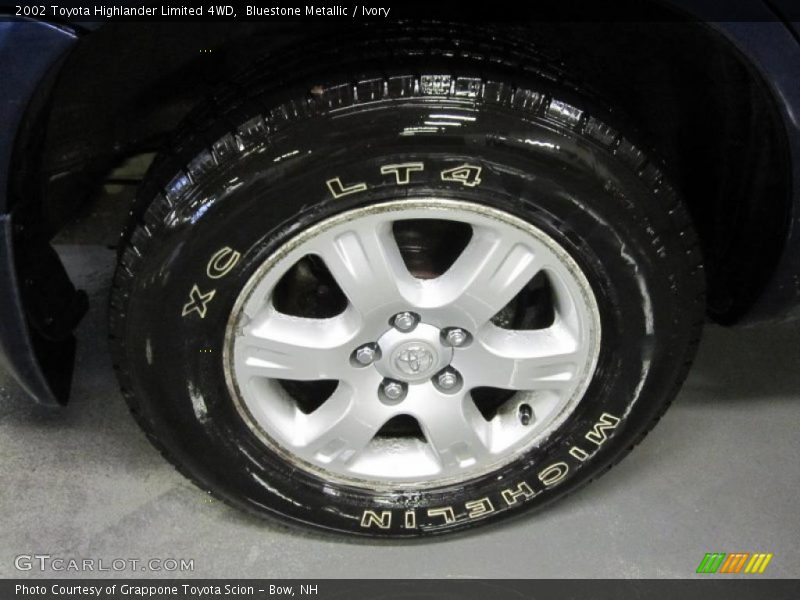 Bluestone Metallic / Ivory 2002 Toyota Highlander Limited 4WD