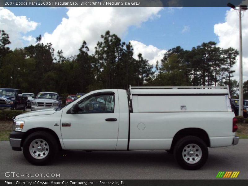 Bright White / Medium Slate Gray 2007 Dodge Ram 2500 ST Regular Cab