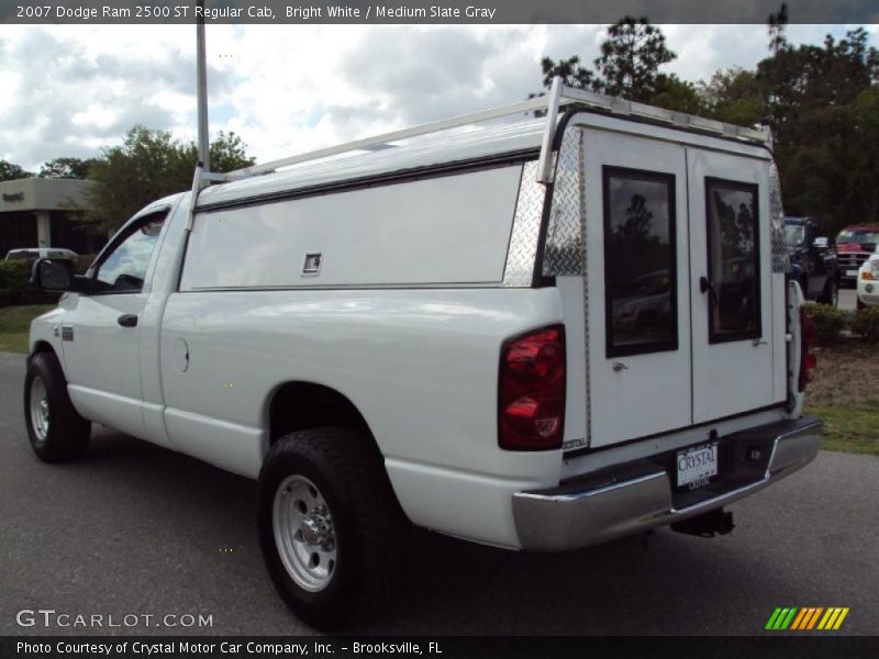 Bright White / Medium Slate Gray 2007 Dodge Ram 2500 ST Regular Cab