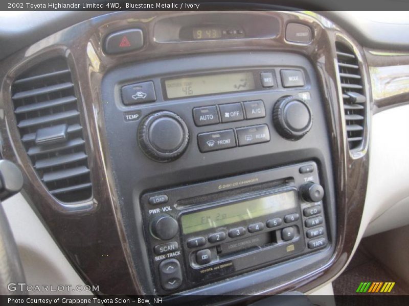 Bluestone Metallic / Ivory 2002 Toyota Highlander Limited 4WD