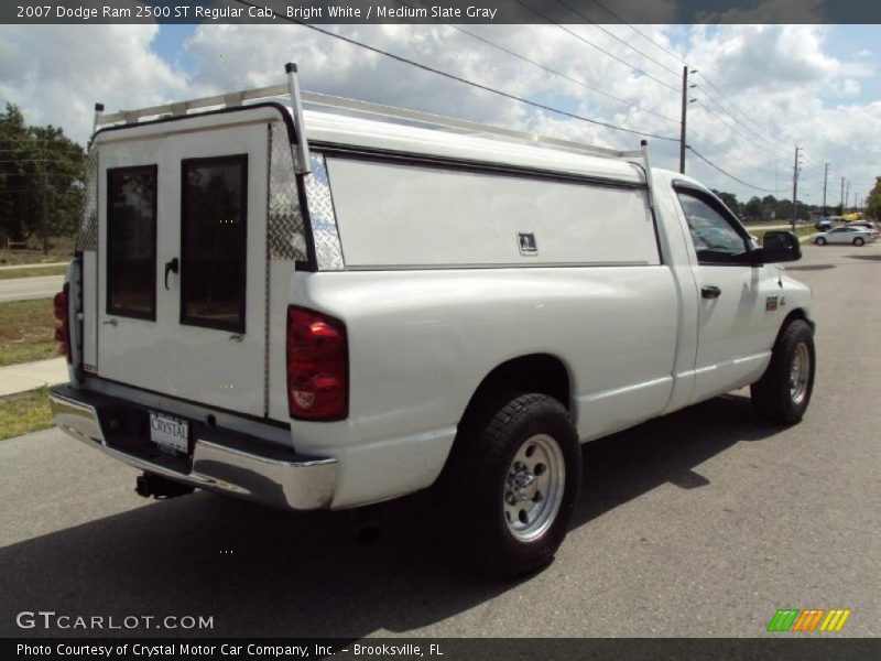 Bright White / Medium Slate Gray 2007 Dodge Ram 2500 ST Regular Cab