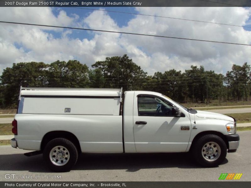Bright White / Medium Slate Gray 2007 Dodge Ram 2500 ST Regular Cab