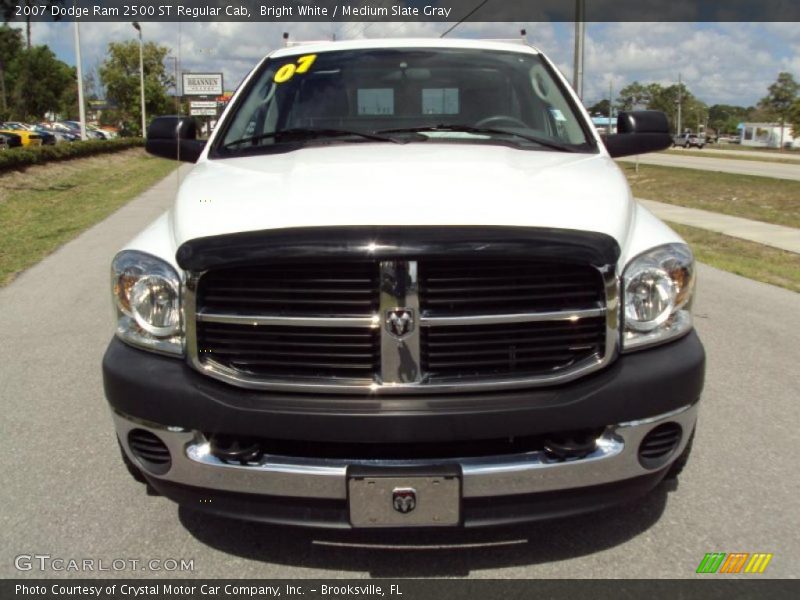 Bright White / Medium Slate Gray 2007 Dodge Ram 2500 ST Regular Cab