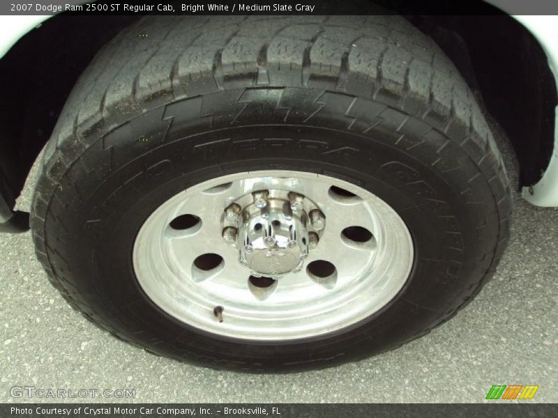 Bright White / Medium Slate Gray 2007 Dodge Ram 2500 ST Regular Cab