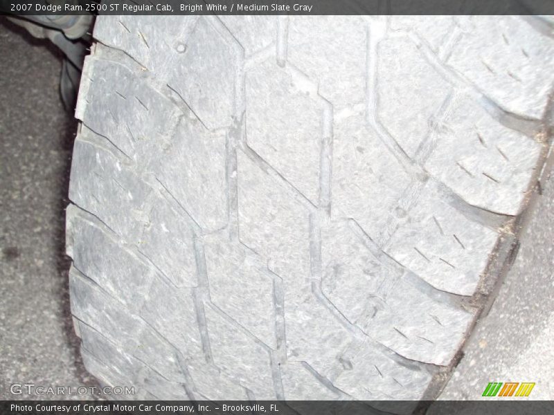 Bright White / Medium Slate Gray 2007 Dodge Ram 2500 ST Regular Cab