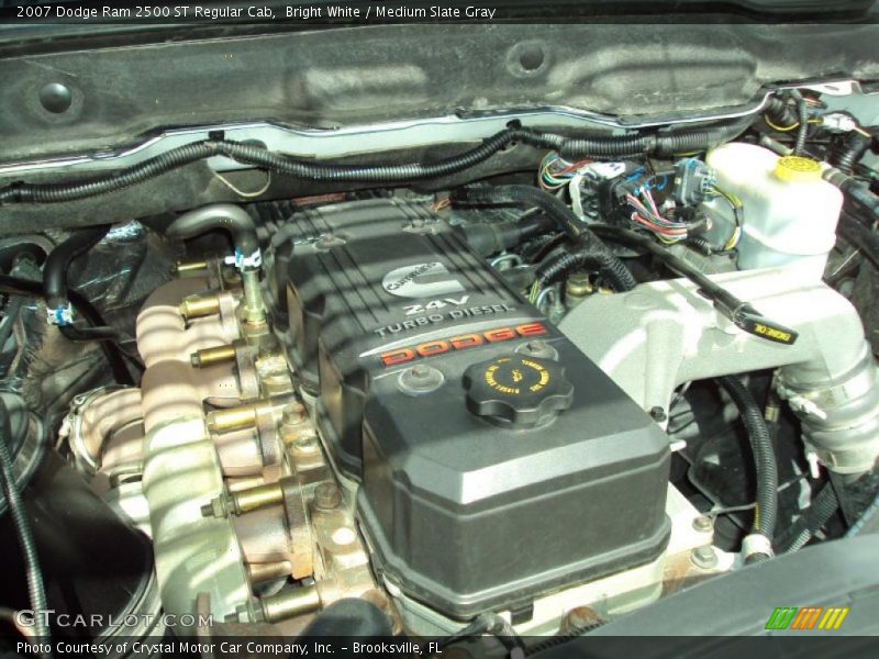 Bright White / Medium Slate Gray 2007 Dodge Ram 2500 ST Regular Cab