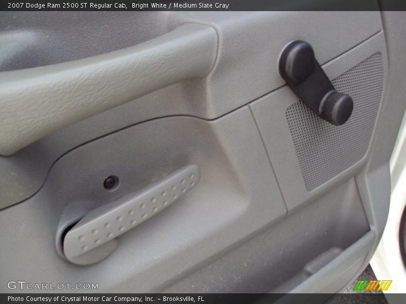 Bright White / Medium Slate Gray 2007 Dodge Ram 2500 ST Regular Cab