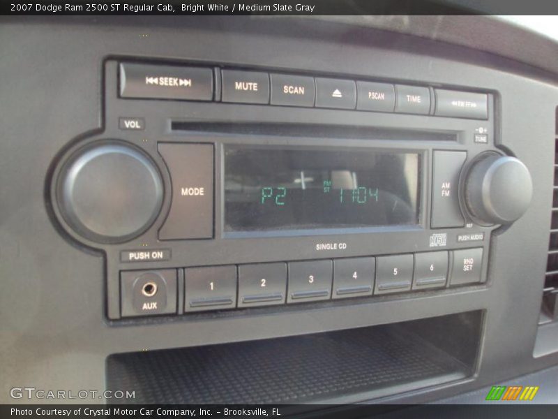 Bright White / Medium Slate Gray 2007 Dodge Ram 2500 ST Regular Cab