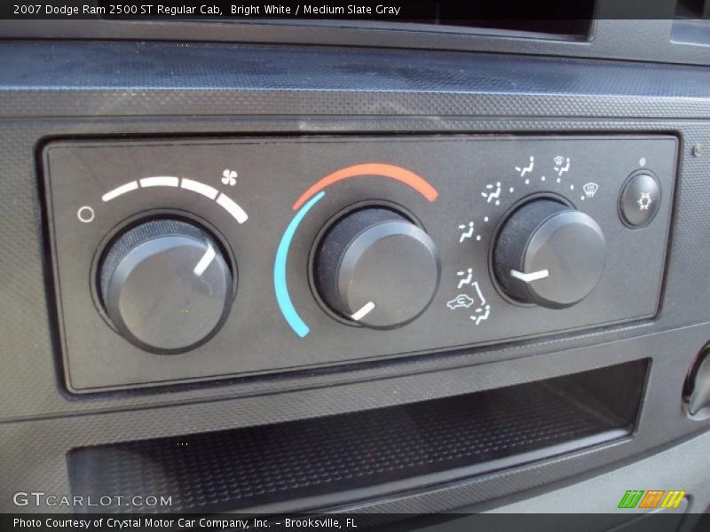 Bright White / Medium Slate Gray 2007 Dodge Ram 2500 ST Regular Cab