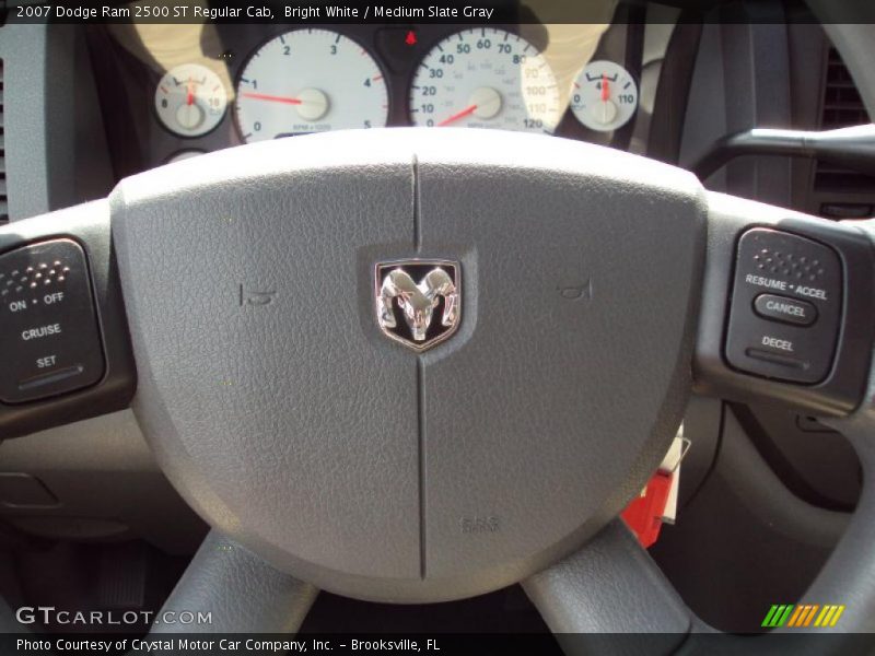Bright White / Medium Slate Gray 2007 Dodge Ram 2500 ST Regular Cab