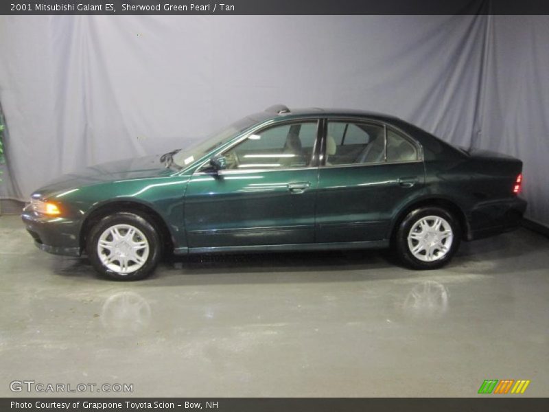 Sherwood Green Pearl / Tan 2001 Mitsubishi Galant ES
