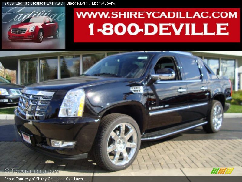 Black Raven / Ebony/Ebony 2009 Cadillac Escalade EXT AWD