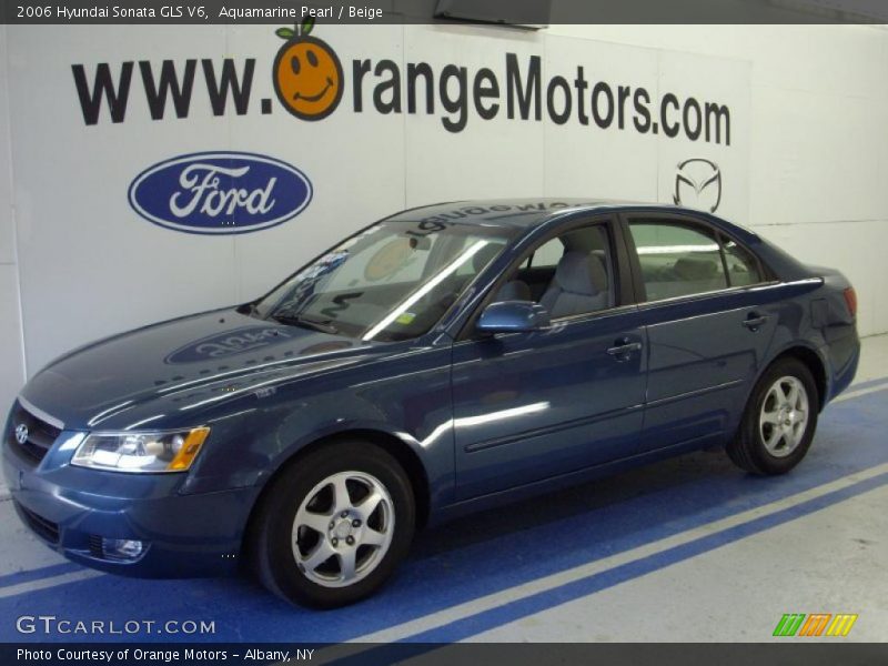 Aquamarine Pearl / Beige 2006 Hyundai Sonata GLS V6