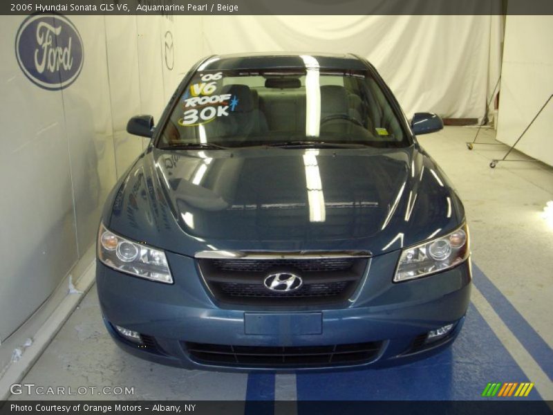 Aquamarine Pearl / Beige 2006 Hyundai Sonata GLS V6