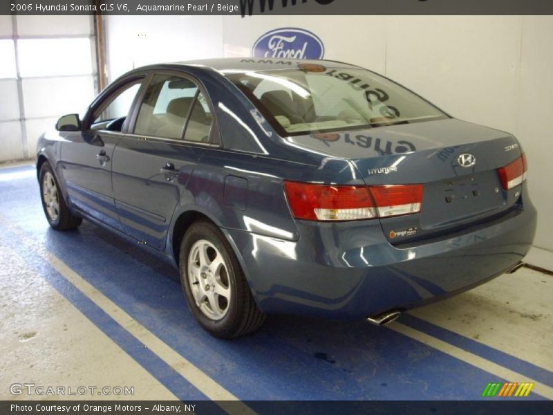 Aquamarine Pearl / Beige 2006 Hyundai Sonata GLS V6