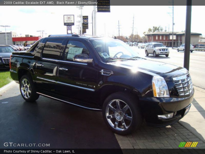 Black Raven / Ebony/Ebony 2009 Cadillac Escalade EXT AWD