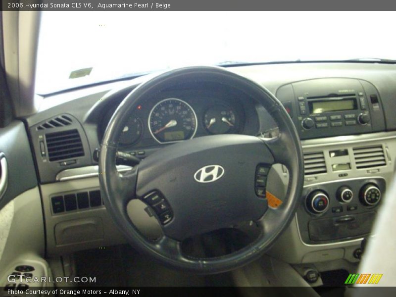 Aquamarine Pearl / Beige 2006 Hyundai Sonata GLS V6