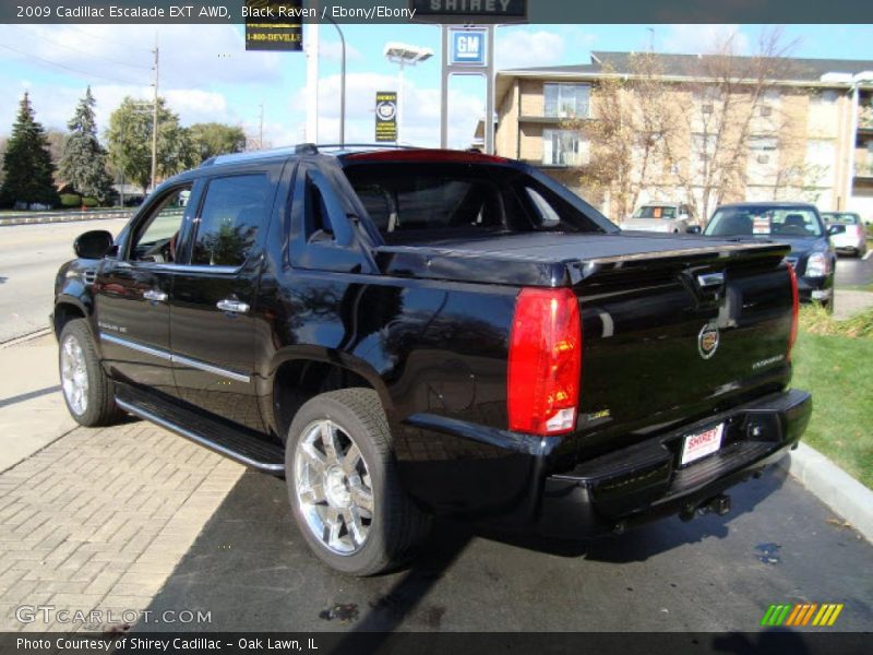 Black Raven / Ebony/Ebony 2009 Cadillac Escalade EXT AWD