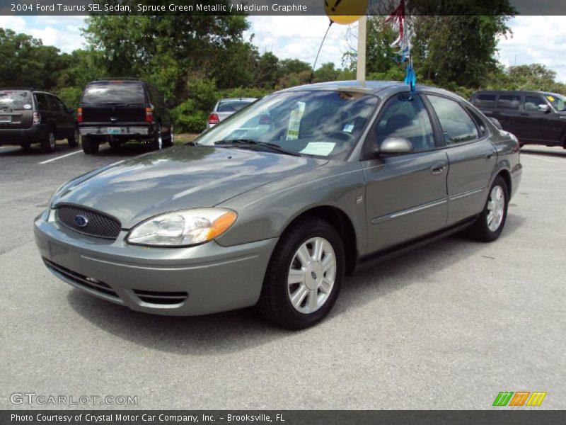 Spruce Green Metallic / Medium Graphite 2004 Ford Taurus SEL Sedan
