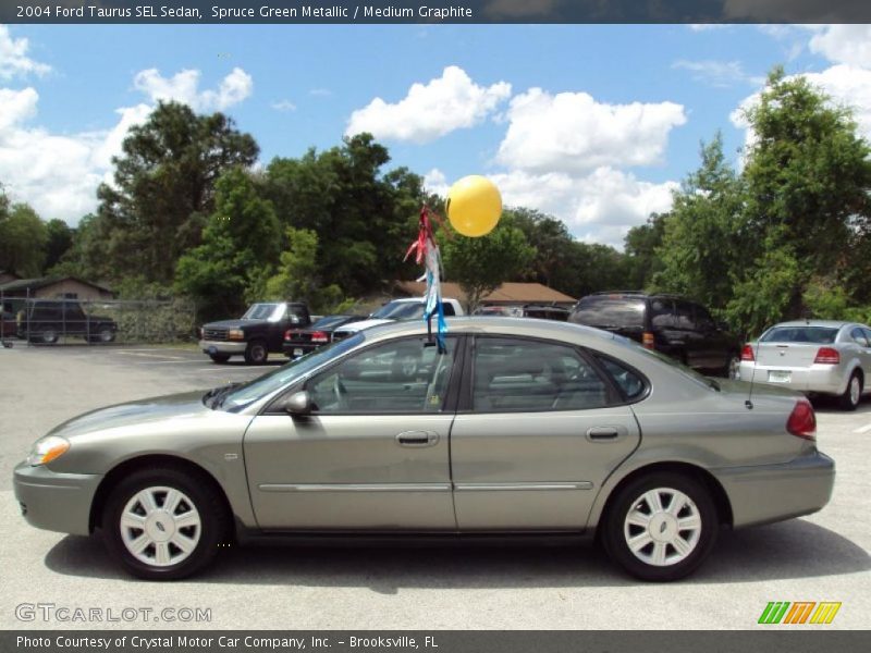 Spruce Green Metallic / Medium Graphite 2004 Ford Taurus SEL Sedan