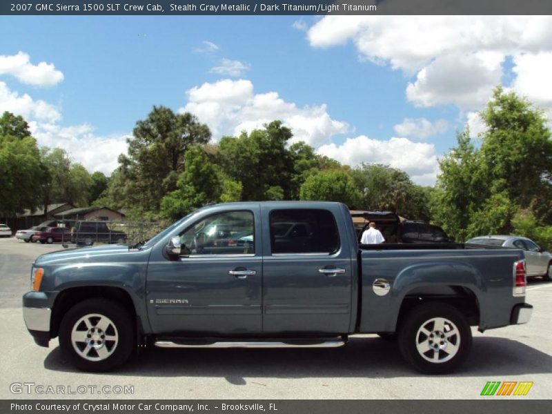Stealth Gray Metallic / Dark Titanium/Light Titanium 2007 GMC Sierra 1500 SLT Crew Cab