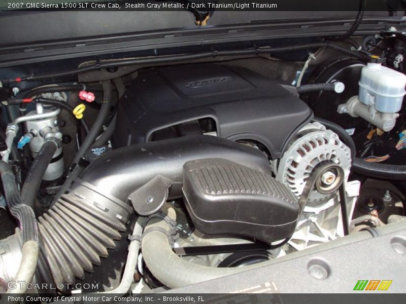 Stealth Gray Metallic / Dark Titanium/Light Titanium 2007 GMC Sierra 1500 SLT Crew Cab