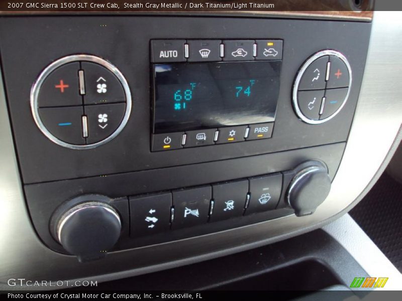 Stealth Gray Metallic / Dark Titanium/Light Titanium 2007 GMC Sierra 1500 SLT Crew Cab