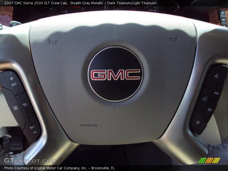 Stealth Gray Metallic / Dark Titanium/Light Titanium 2007 GMC Sierra 1500 SLT Crew Cab