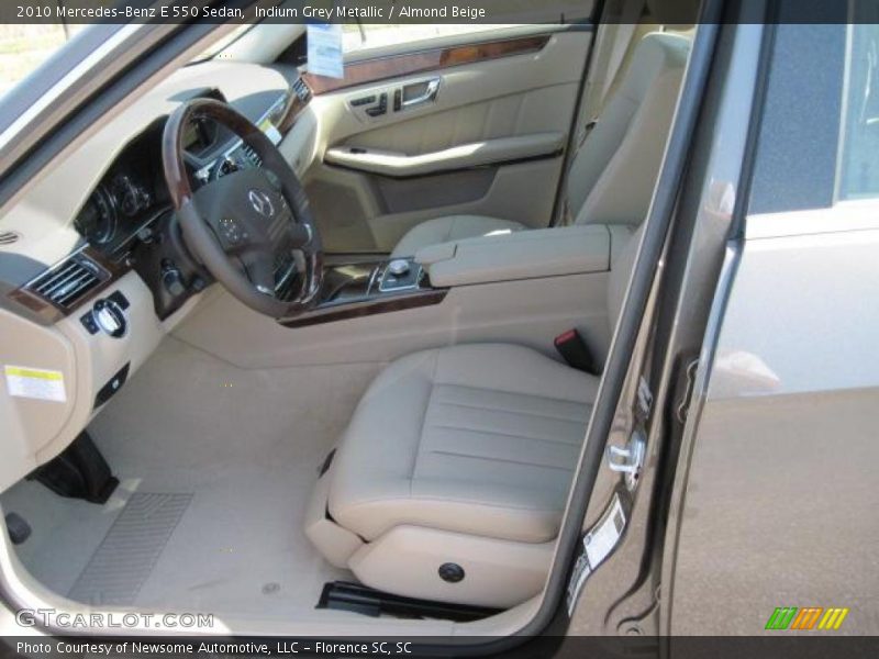 Indium Grey Metallic / Almond Beige 2010 Mercedes-Benz E 550 Sedan