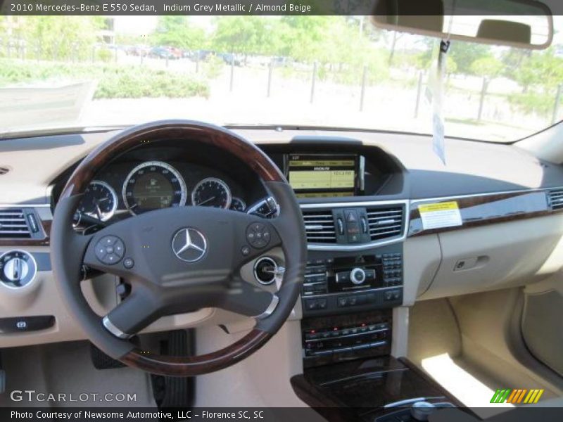 Indium Grey Metallic / Almond Beige 2010 Mercedes-Benz E 550 Sedan