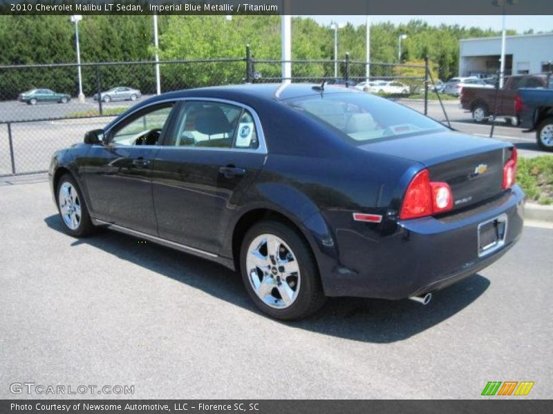 Imperial Blue Metallic / Titanium 2010 Chevrolet Malibu LT Sedan